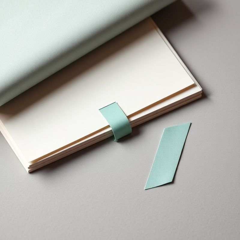 Flat-lay kompozícia právnych dokumentov s mätovou záložkou v kamenistom prevedení